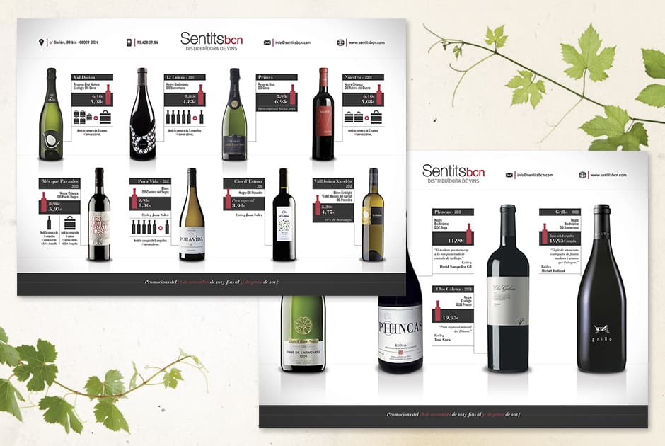 Sentits Bcn wine flyer